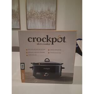 NIB Classic Crock-Pot 7-Quart Manual Slow Cooker Stoneware W/ Lid SCV700-B2-WM1